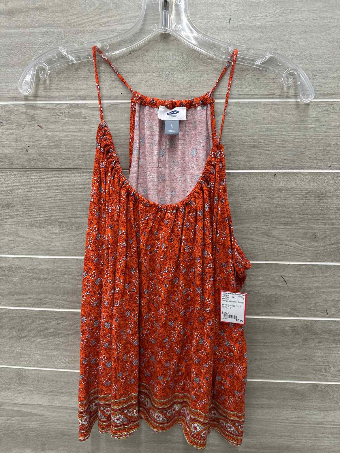 Old Navy Size L Orange Womens Tank Top