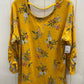 Como Vintage Yellow Womens Size XL Shirt