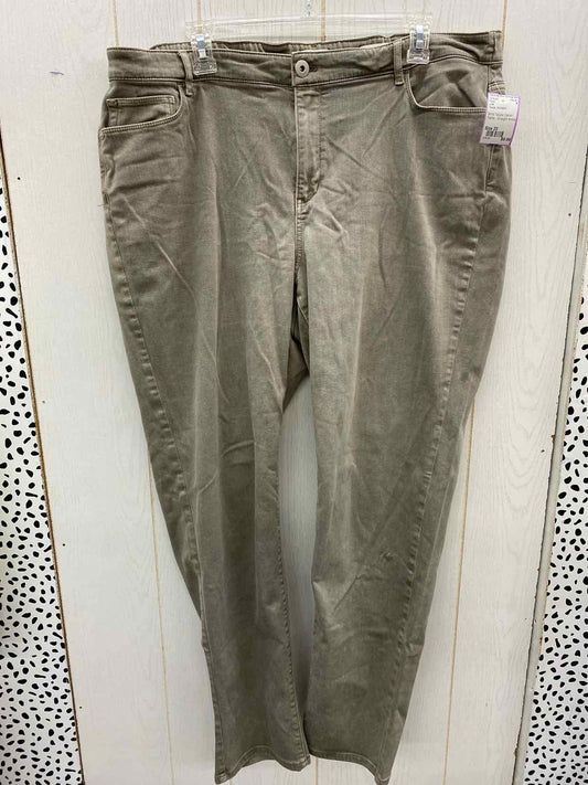 J Jill Taupe Womens Size 20 Pants