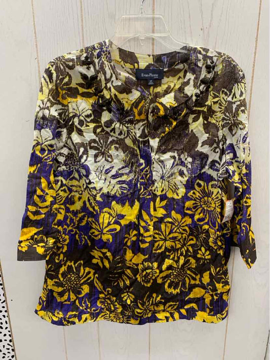 Evan Picone Brown Womens Size XL/P Shirt