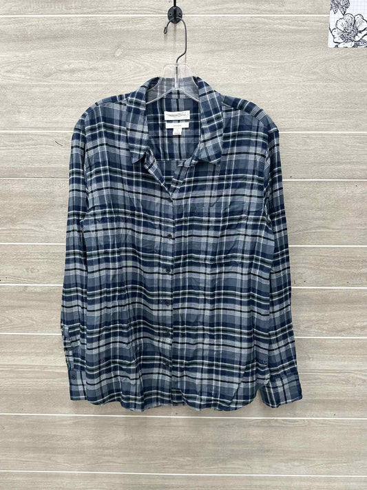 Treasure & Bond Size M Blue Womens Shirt