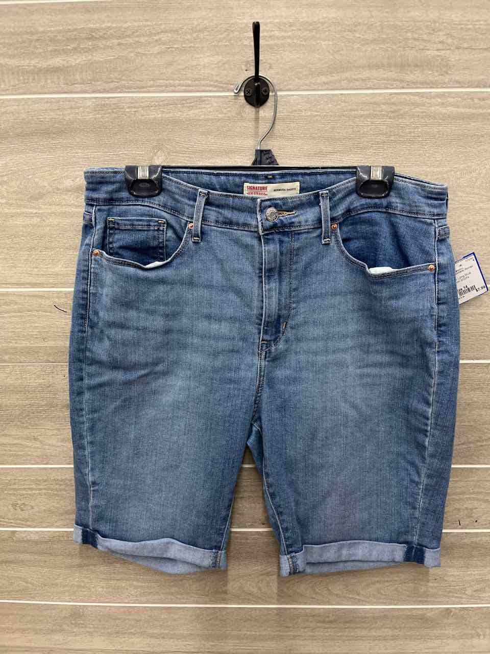 Levis Signature Size 14 Blue Womens Shorts