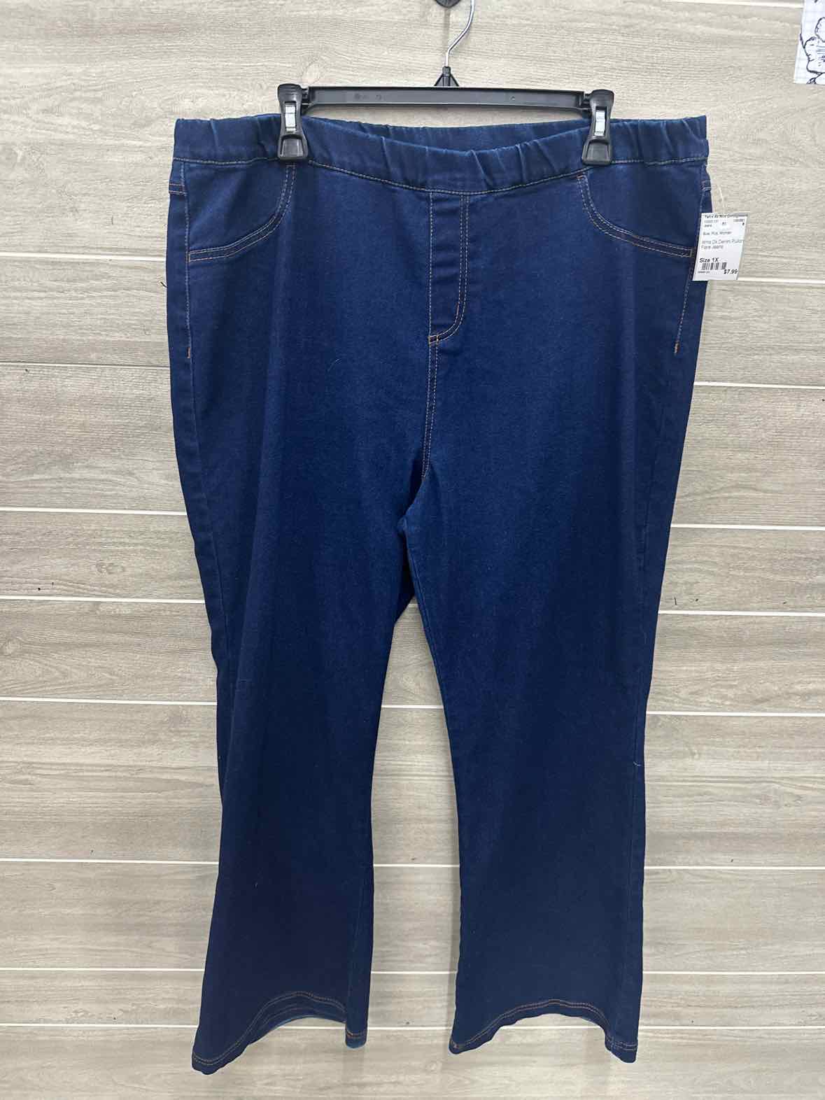 Size 1X Blue Plus Jeans