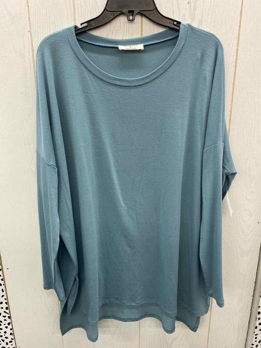 Zenana Blue Womens Size L/XL Shirt