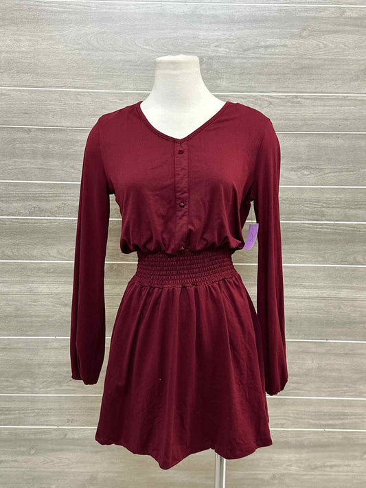 Burgundy Womens Size 6 Dress
