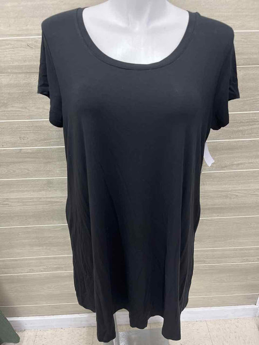 Terra & Sky Size 14W Black Womens Dress