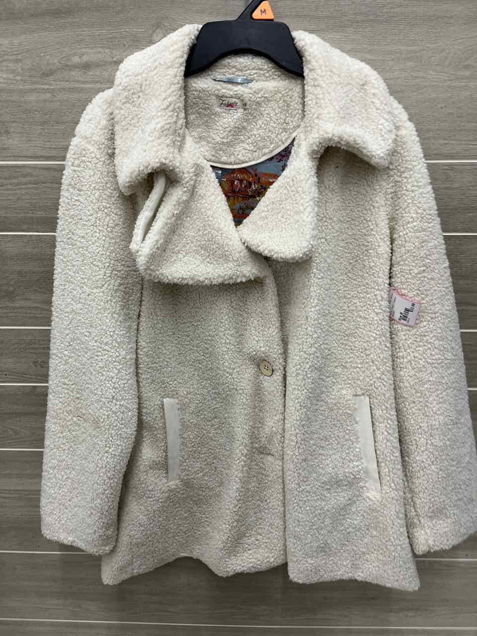 Faherty Size M Cream Womens Jacket (Outdoor)