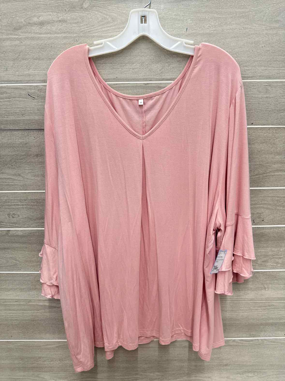 Size 4X Pink Plus Shirt