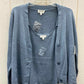 Candace Cameron Bure Blue Womens Size Small Sweater