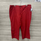 Villager Size 16 Red Plus Pants
