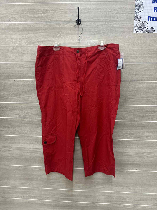 Villager Size 16 Red Plus Pants