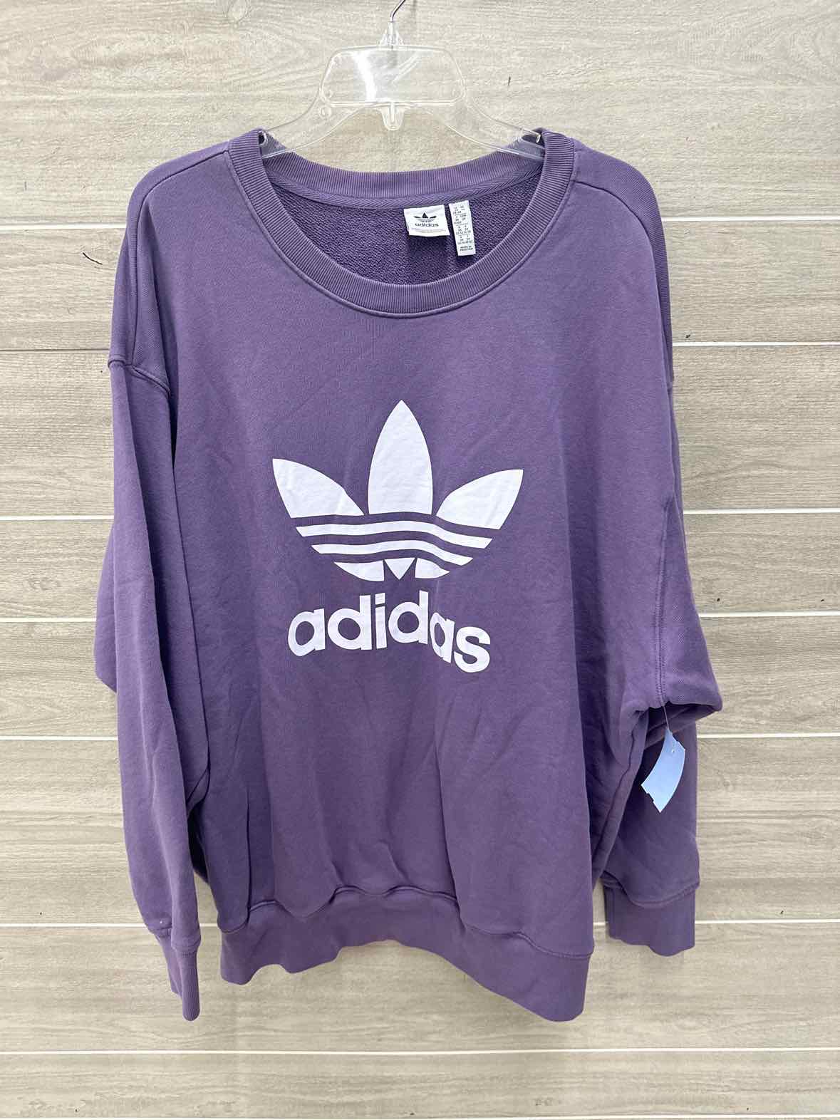 Adidas Size 3X Purple Plus Sweatshirt