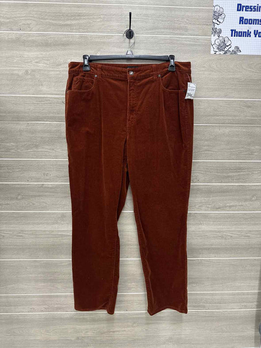 Talbots Brown Womens Women Size 16 Pants