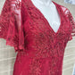 MAC DUGGAL Size 14/16 Red Womens Gown/Evening Wear