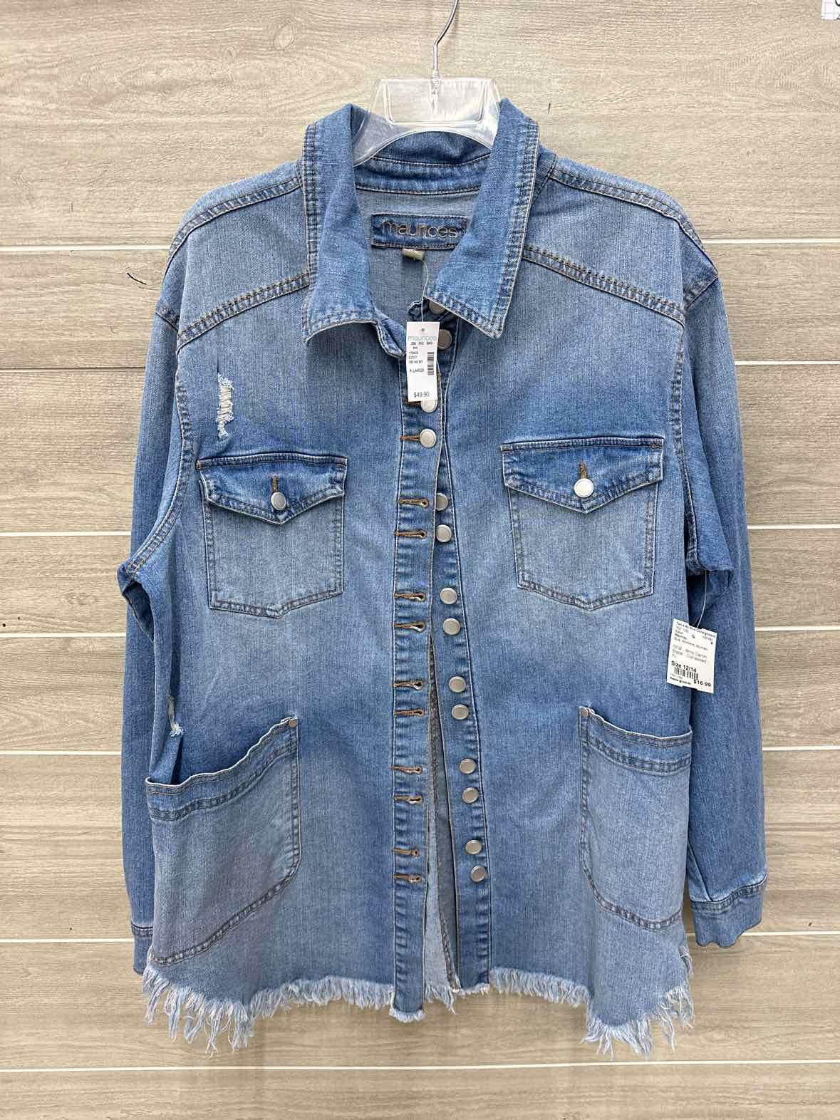 Maurices Size 12/14 Blue Womens Blazer