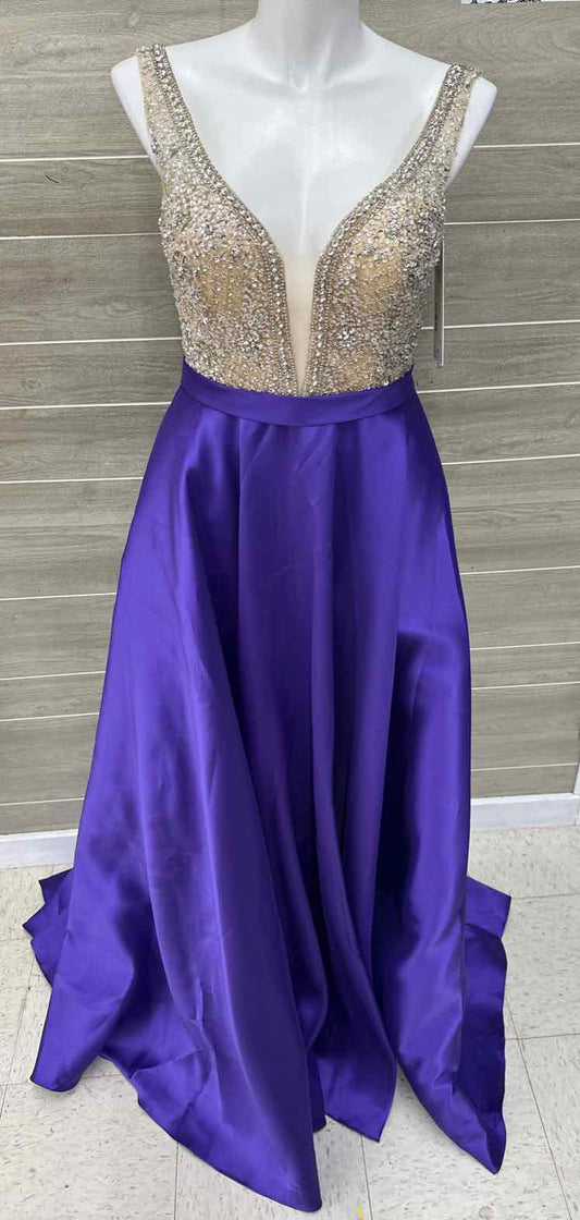 Purple Womens Women Size 12 Gown/Evening Wear