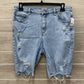White Birch Blue Womens Size 1X Shorts
