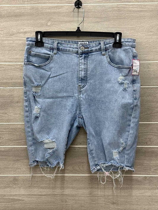 White Birch Blue Womens Size 1X Shorts