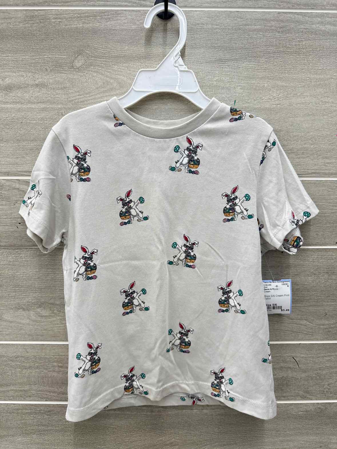 Denim & Flower Boys Size 5/6 Shirt
