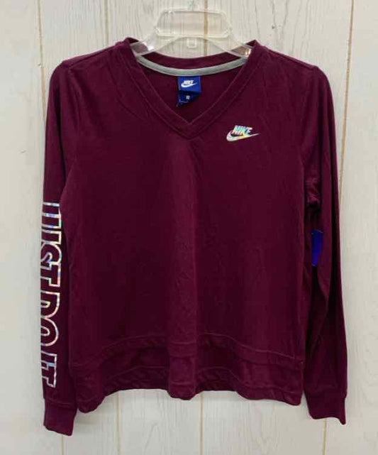 Nike Burgundy Womens Size Small Shirt