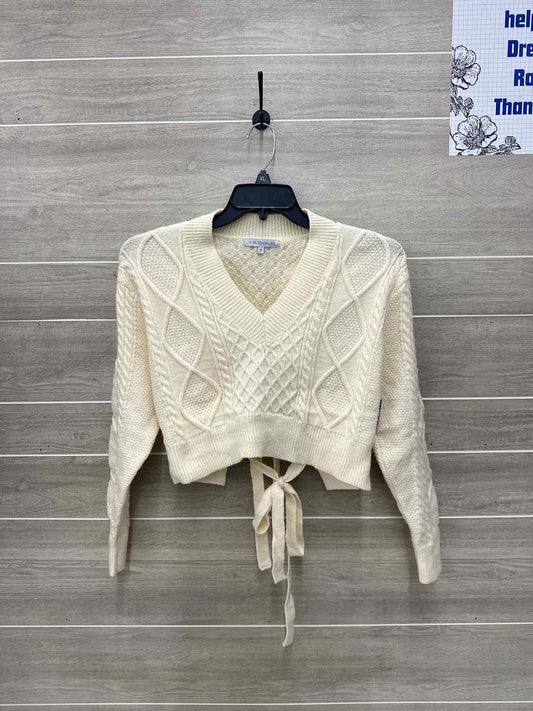Miss Sparkling Size S Cream Womens Sweater