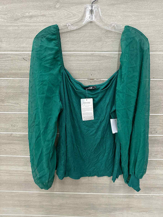 Green Womens Women Size 16/18 Shirt