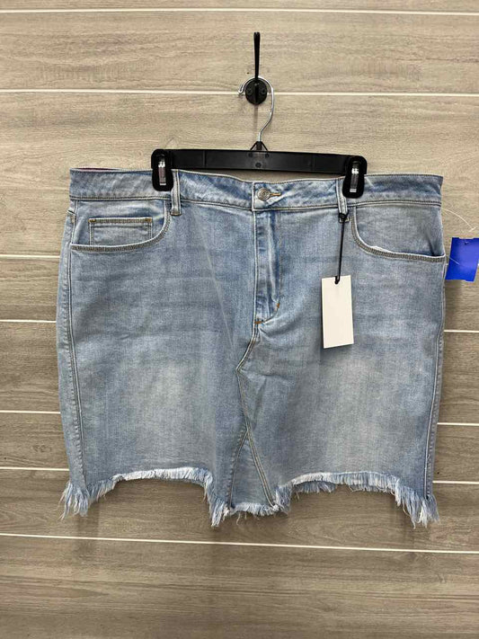 Ms. Cello Size 3X Blue Plus Skirt