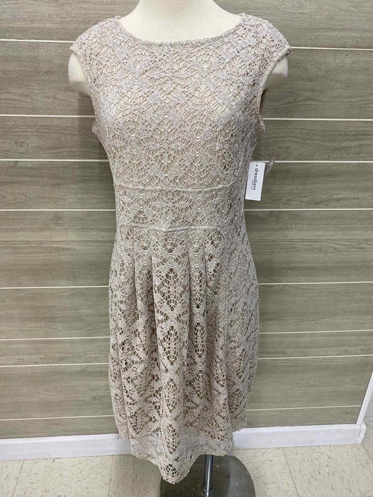 Dressbarn Beige Womens Size 12 Dress