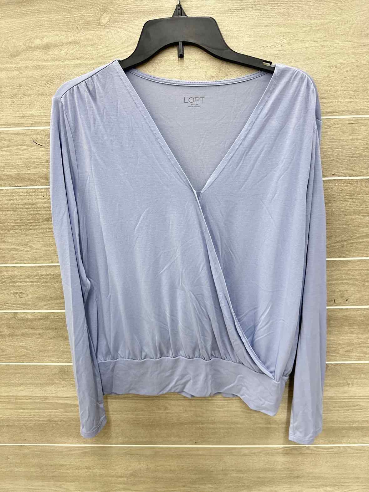 LOFT Size L Blue Womens Shirt