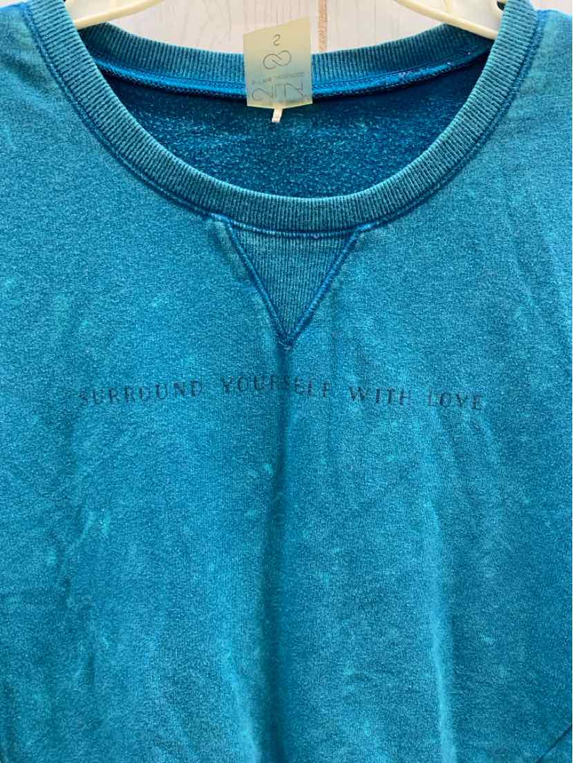 CALIA Teal Womens Size Small Sweatshirt