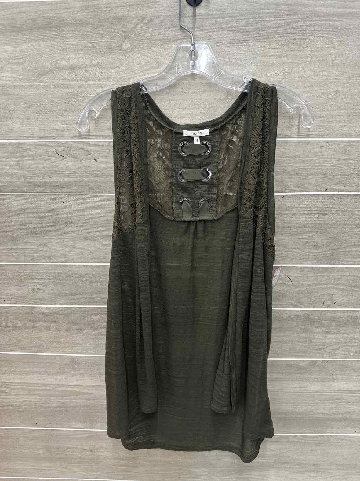 Maurices Size M Olive Womens Vest