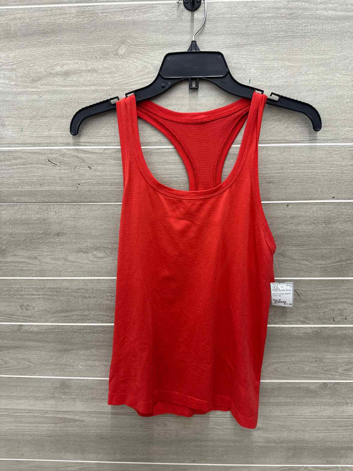 Lululemon Size M Orange Womens Tank Top