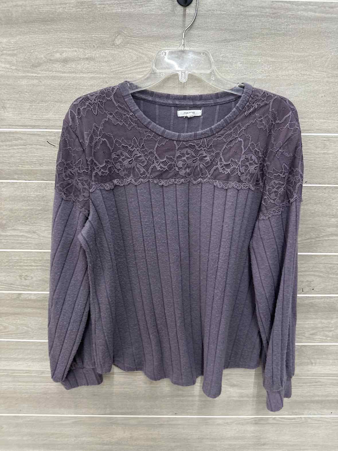Maurices Purple Womens Women Size L Shirt