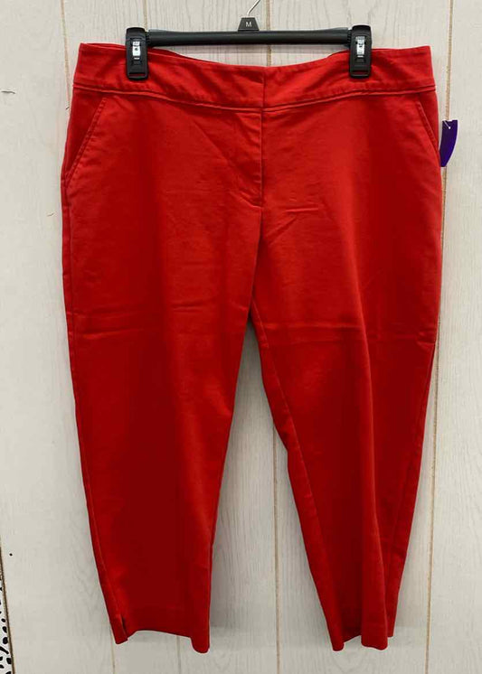 Apt 9 Red Womens Size 14 Pants