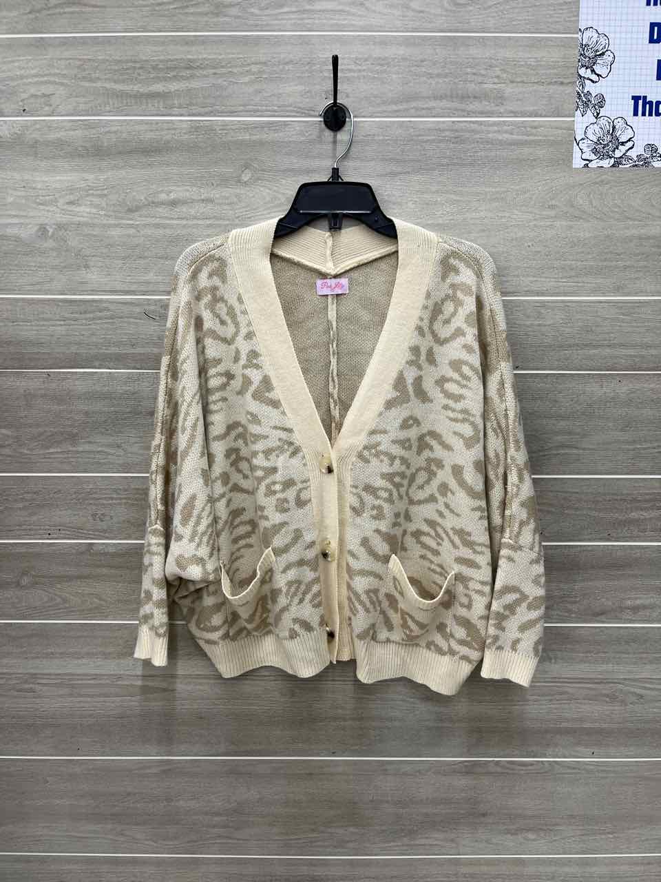 Pink Lily Size S/M Cream Womens Sweater