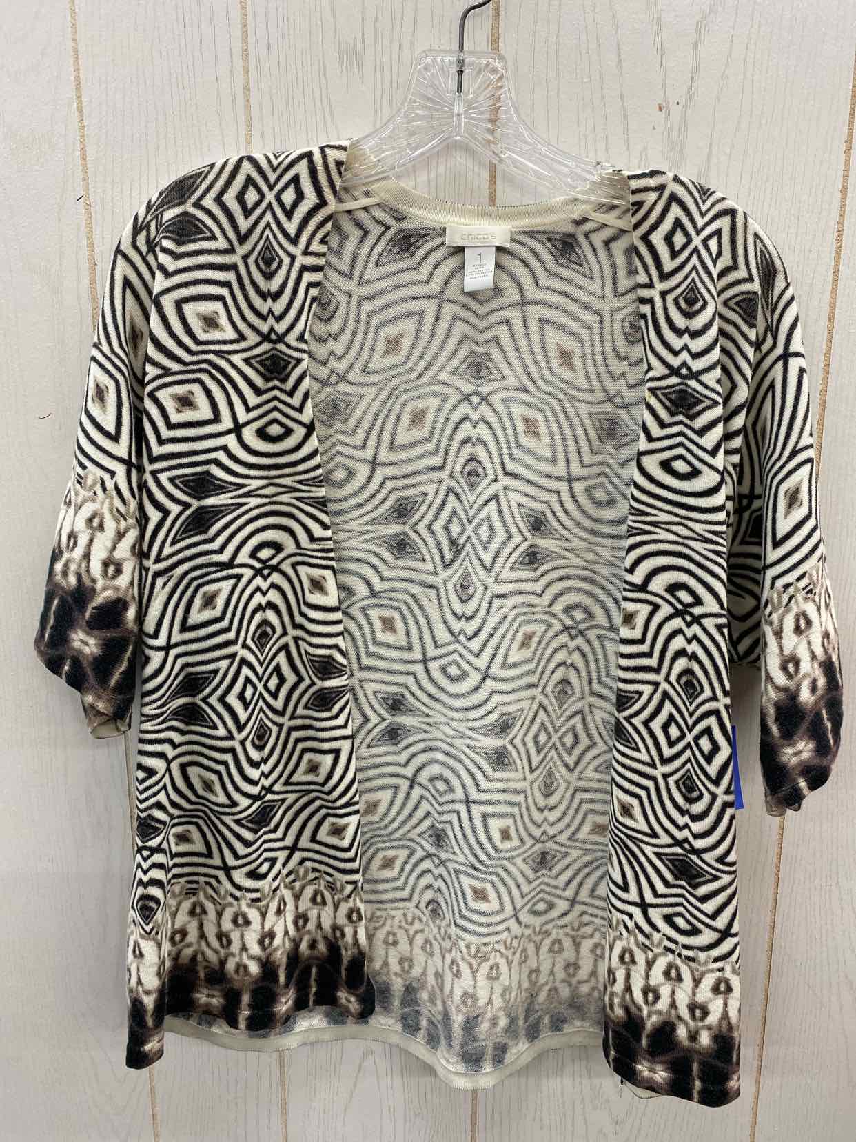 Chico's Cream Womens Size M Shirt