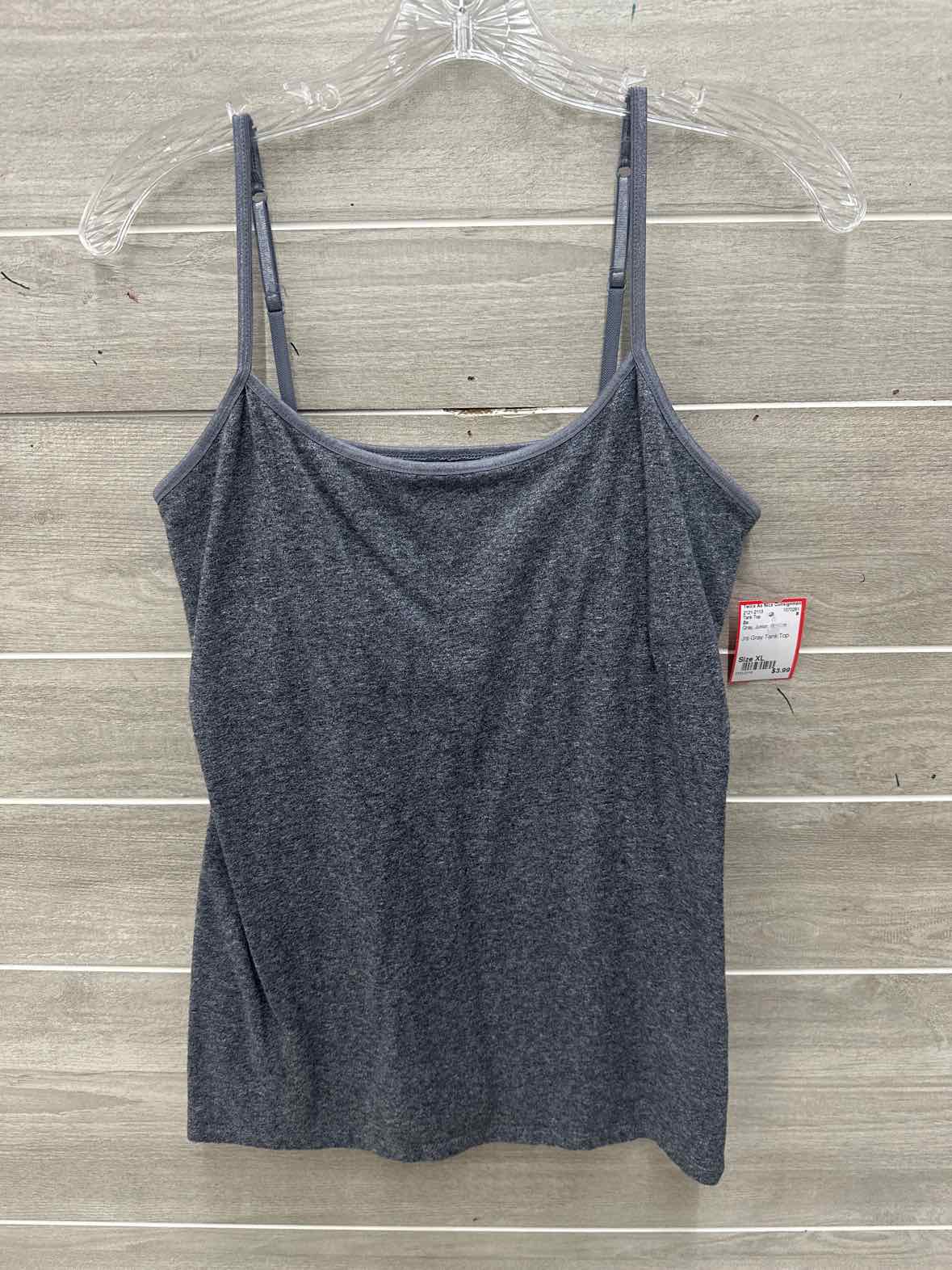 So Size XL Gray Junior Tank Top