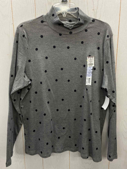 Croft & Barrow Gray Womens Size 18 Shirt
