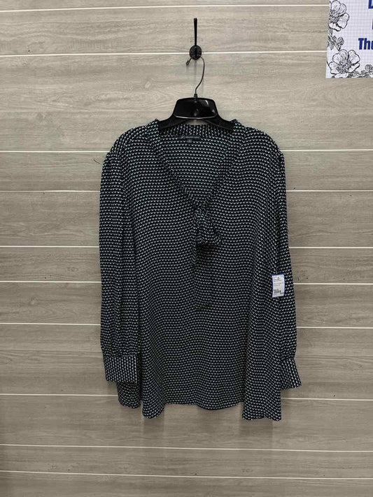 Adrianna Papell Size 2X Green Plus Shirt