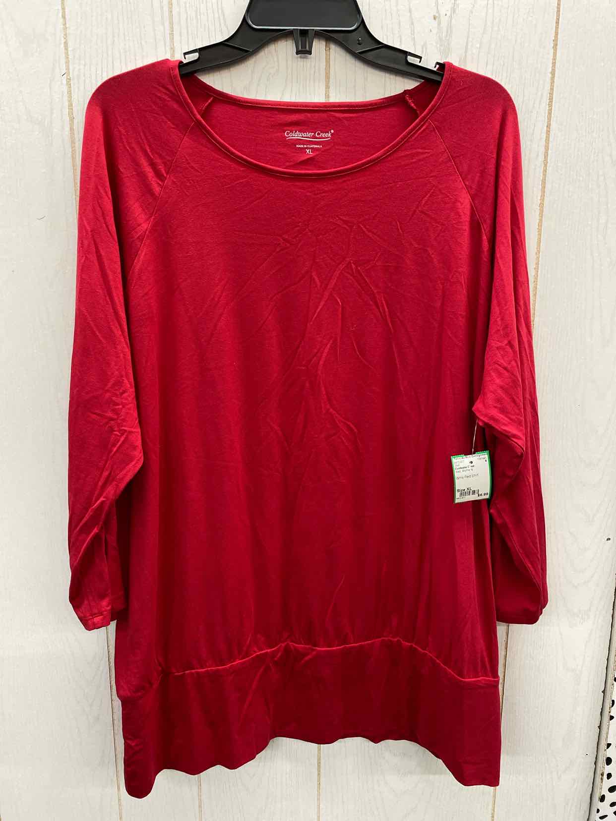 Coldwater Creek Red Womens Size XL Shirt