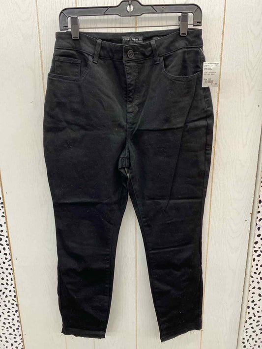 Susan Graver Black Womens Size 10P Pants