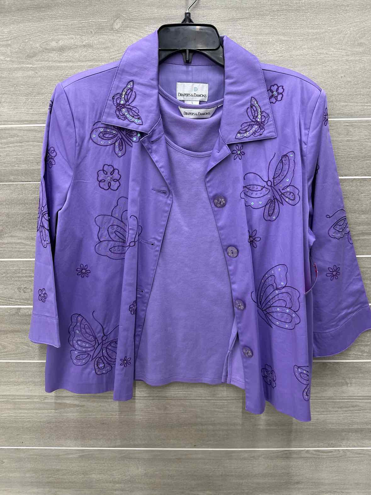 Drapers & Damons Size 12/14 Purple Womens Blazer