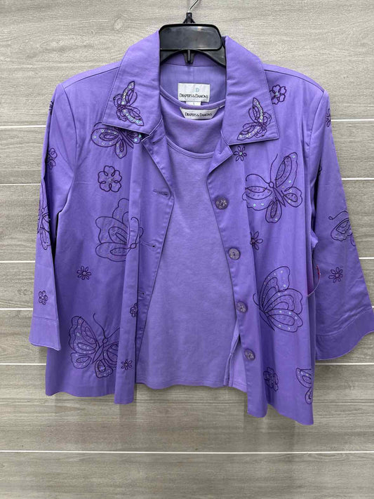 Drapers & Damons Size 12/14 Purple Womens Blazer