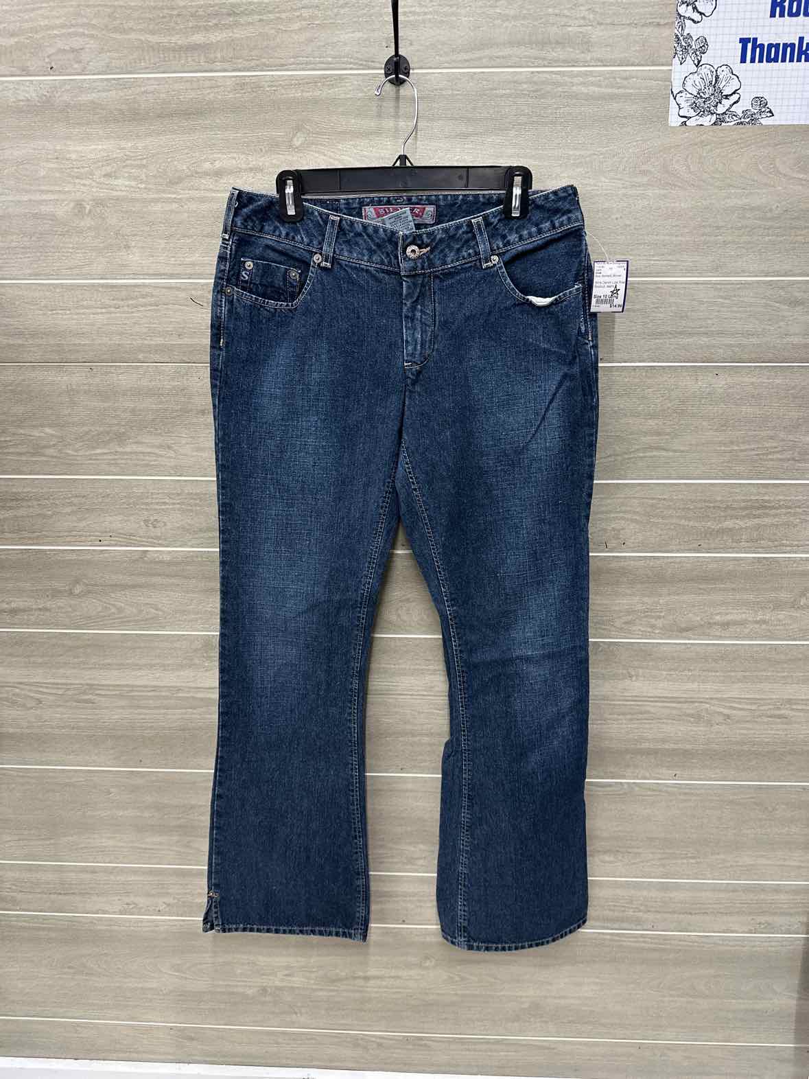 Silver Size 10 Long Blue Womens Jeans