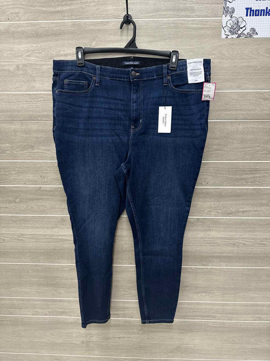 Calvin Klein Size 22W Blue Plus Jeans