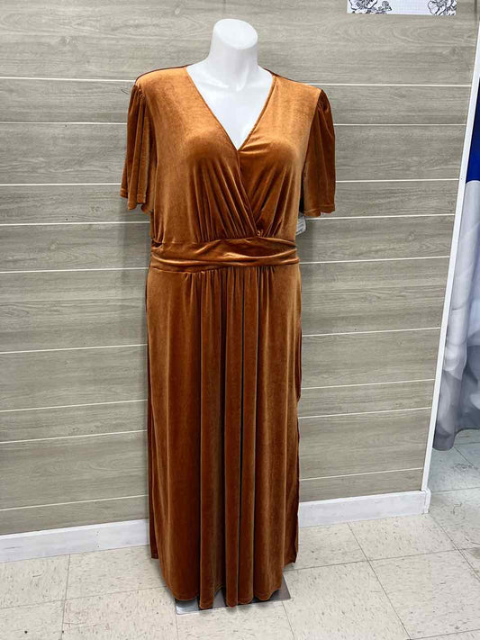 Size 18/20W Orange Plus Dress