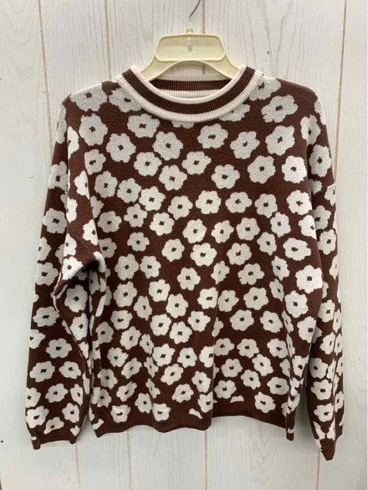 Pretty Garden Brown Womens Size M Sweater