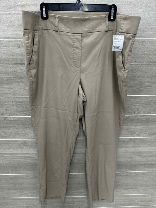 Simply Vera Size 18/20W Beige Womens Pants