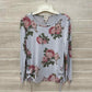 Como Vintage Size M Gray Womens Shirt