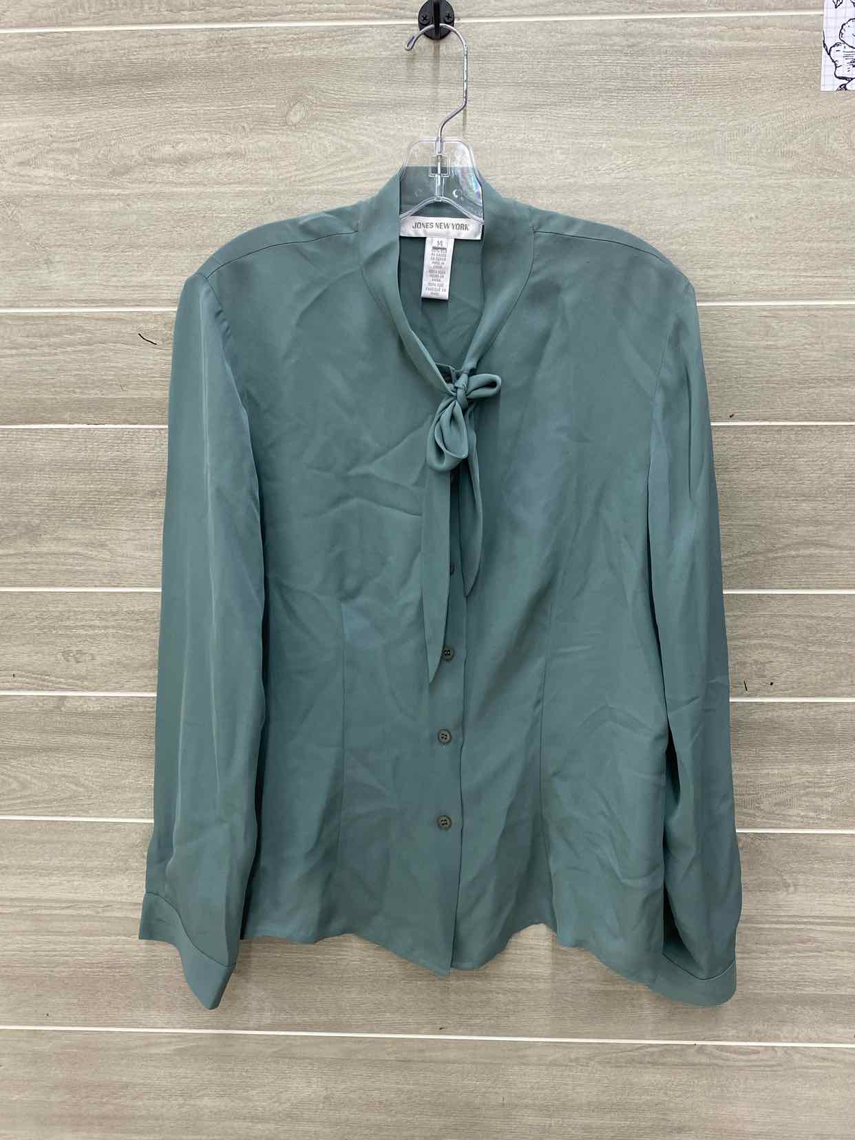 Jones New York Green Womens Women Size XL Shirt